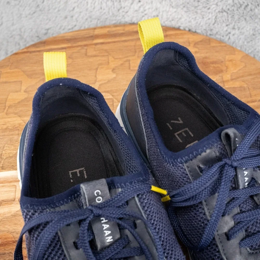 Cole Haan Men's Generation ZeroGrand Oxford Marine Blue Sneakers Size 10.5